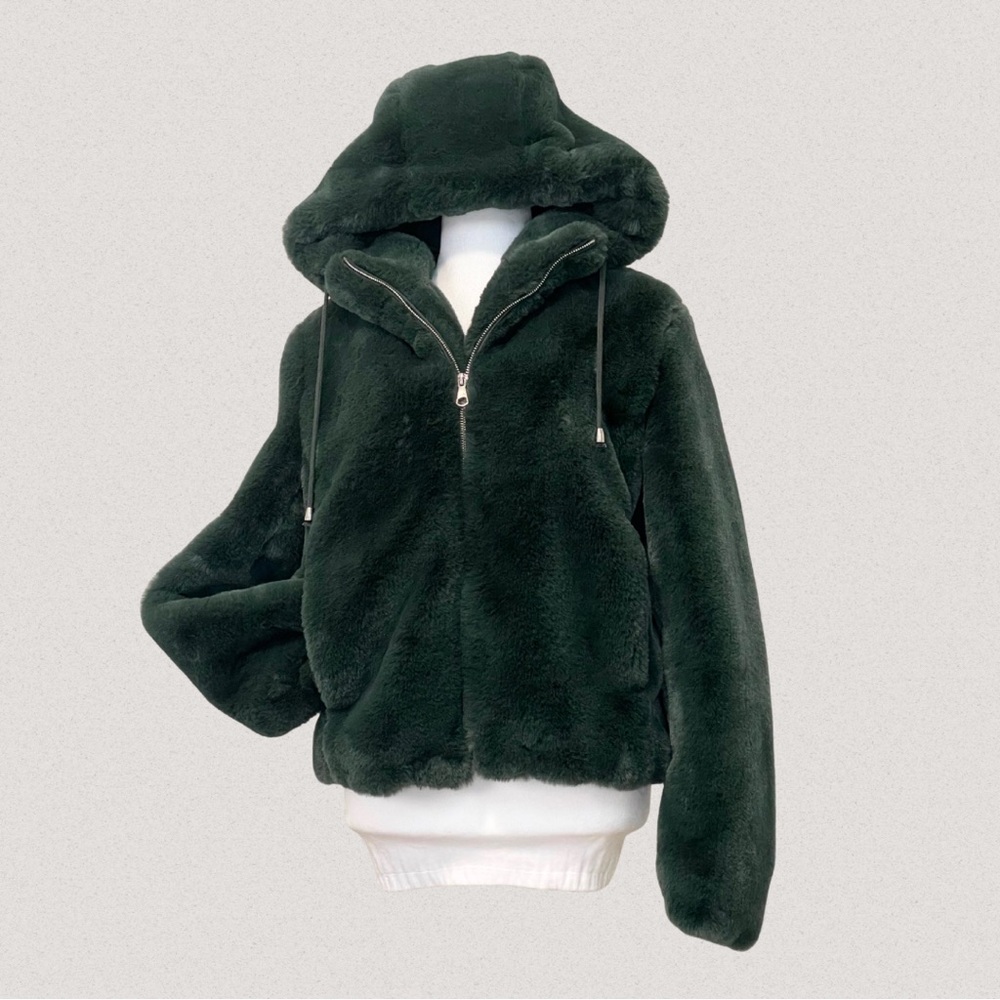 Carolina Belle Dark Green Teddy Jacket